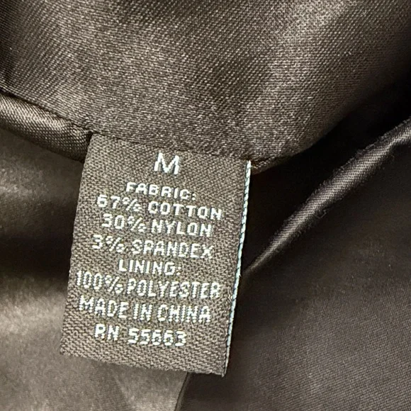 Cynthia Rowley Black Trench Coat with Button Accents - Picture 6 of 6